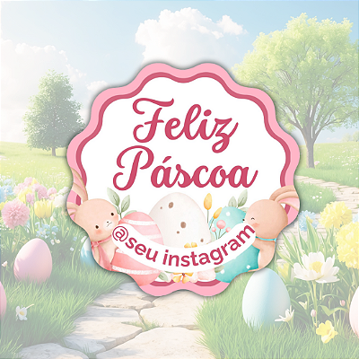 48 Adesivos Páscoa - Modelo 2