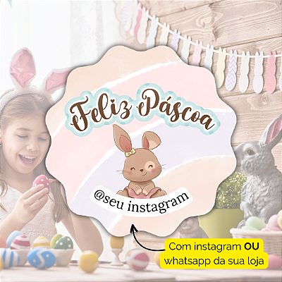 48 Adesivos Páscoa 2024 - Modelo 2