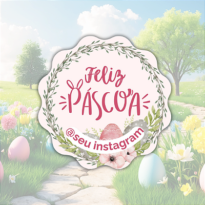 48 Adesivos Páscoa - Modelo 6