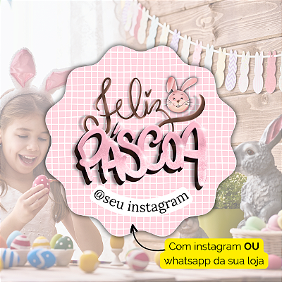 48 Adesivos Páscoa 2024 - Modelo 7