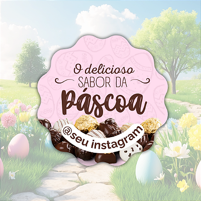 48 Adesivos Páscoa - Modelo 7