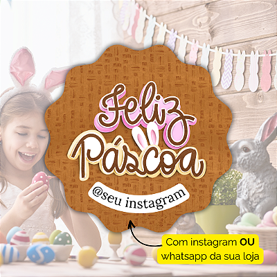 48 Adesivos Páscoa 2024 - Modelo 8