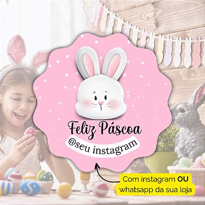 48 Adesivos Páscoa 2024 - Modelo 14