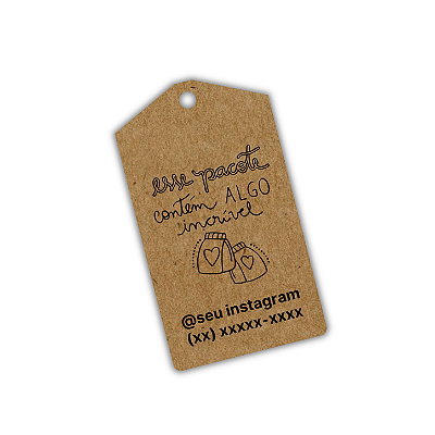100 Tags Kraft - Este pacote contém ALGO incrível