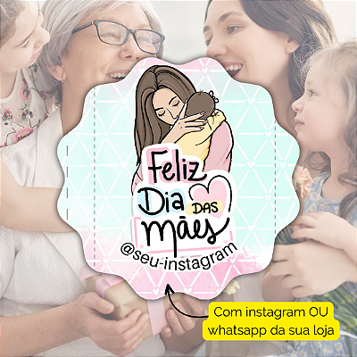 48 Adesivos Dia Das Maes 2024 - Modelo 1