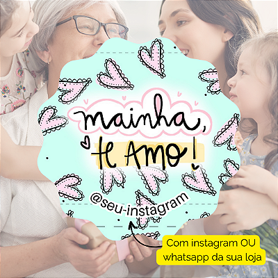 48 Adesivos Dia Das Maes 2024 - Modelo 3