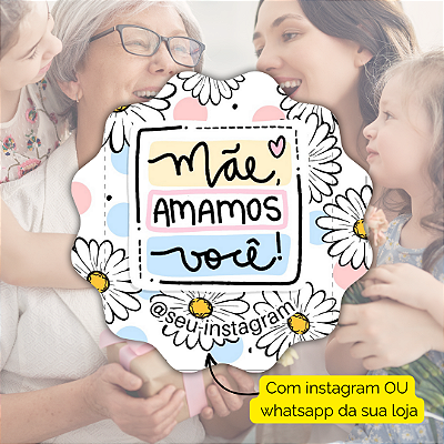 48 Adesivos Dia Das Maes 2024 - Modelo 4