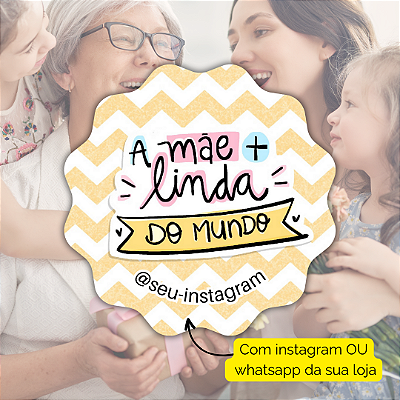 48 Adesivos Dia Das Maes 2024 - Modelo 8
