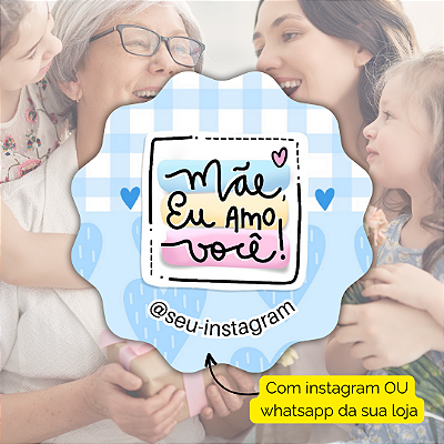 48 Adesivos Dia Das Maes 2024 - Modelo 9