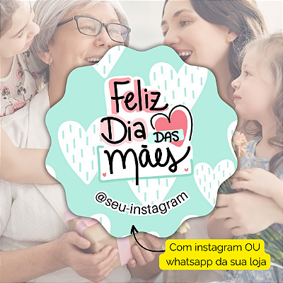 48 Adesivos Dia Das Maes 2024 - Modelo 12