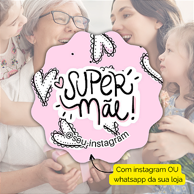 48 Adesivos Dia Das Mães 2024 - Modelo 15