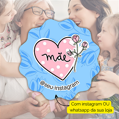 48 Adesivos Dia Das Mães 2024 - Modelo 16