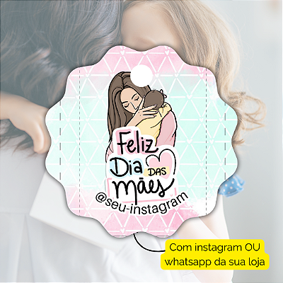 50 Tags Dia Das Mães 2024 - Modelo 1