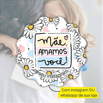 50 Tags Dia Das Mães 2024 - Modelo 4