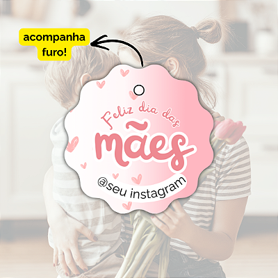 50 Tags Dia Mães- Modelo 8