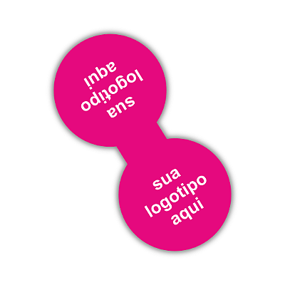 40 Lacres Com Logotipo 8x4 cm