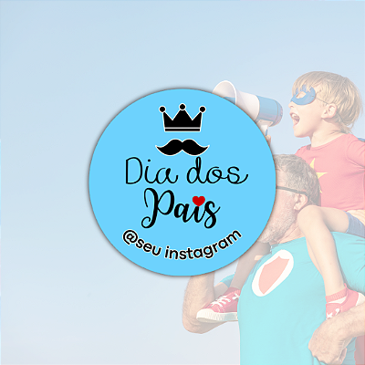 48 Adesivos Dia dos Pais - Modelo 7