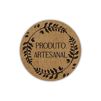 ULTIMAS UNDADES - 48 Adesivos KRAFT - Produto Artesanal (ramos)