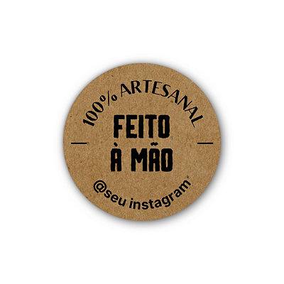 48 Adesivos c/ Instagram - 100% Artesanal Feito Á Mão (kraft)