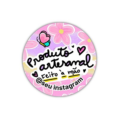 120 Adesivos - Produto artesanal Feito à mão