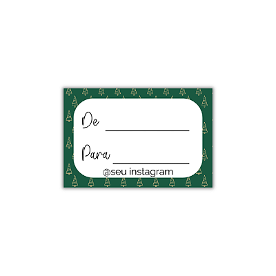 MODELO 25 - 50 Adesivos De: Para: Com Instagram
