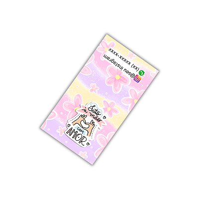 Lacre Adesivos - Feito À Mão Com Amor (9x5 cm)