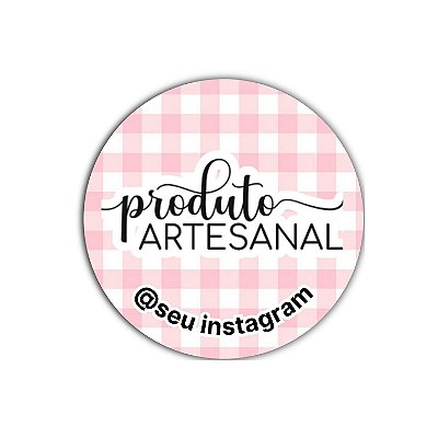 120 Adesivos - Produto artesanal (xadrez)