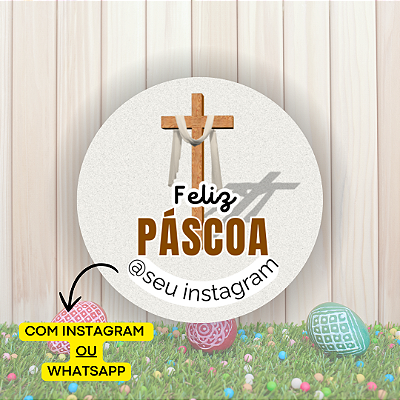 48 Adesivos Páscoa 2025 - Modelo 22