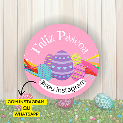 48 Adesivos Páscoa 2025 - Modelo 24