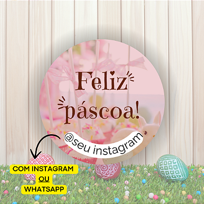 48 Adesivos Páscoa 2025 - Modelo 25
