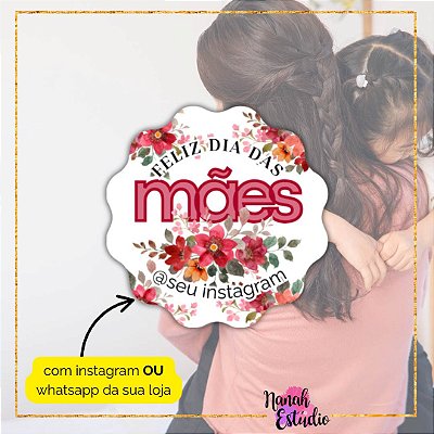 48 Adesivos Dia Das Mães 2025 - Modelo 4