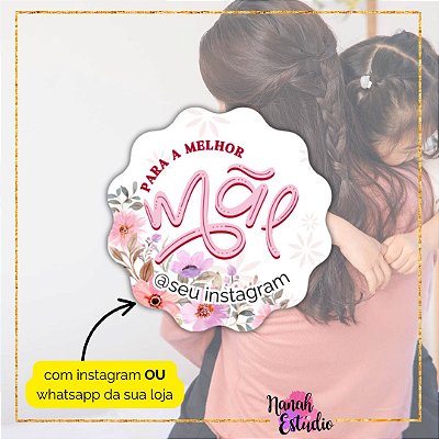 48 Adesivos Dia Das Mães 2025 - Modelo 5