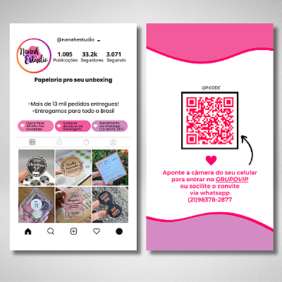 Cartão Feed Instagram - Modelo 2