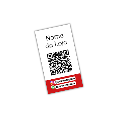 50 Adesivos Lacre 9x5cm - Nome , QRCODE , Instagram