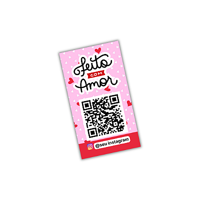 50 Adesivos Lacre 9x5cm - Feito Com Amor Nº 2