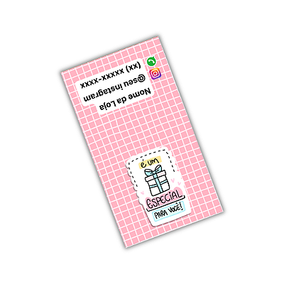 50 Adesivos Lacre 9x5cm - É Um Presente Especial Pra Você!