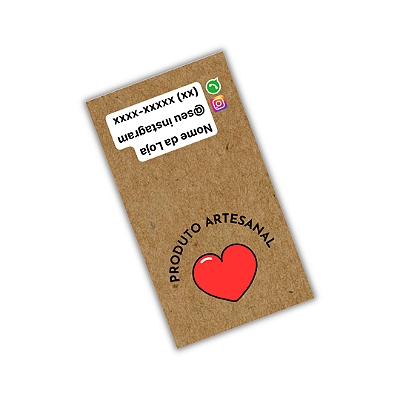 50 Adesivos Lacre 9x5cm - Produto Artesanal