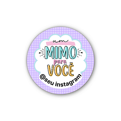 120 Adesivos - Um Mimo Pra Você (roxo)