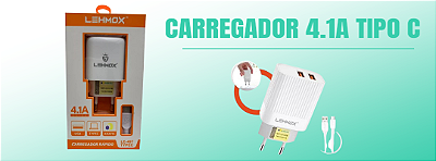 CARREGADOR 4.1A TIPO C