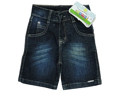 BERMUDA MENINO JEANS COM BOLSO PREMIUM - TAMANHO 2