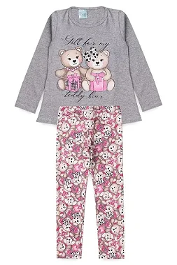 CONJUNTO INFANTIL MEIA ESTAÇÃO URSOS GIFT - TAMANHO 2 AO 10