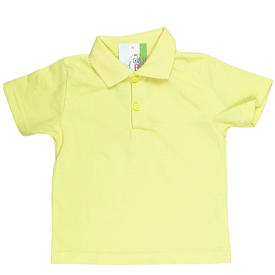 CAMISETA POLO  AMARELA TAMANHO 1 AO 8