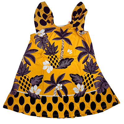 VESTIDO NANAI ESTAMPADO SELVA TAMANHO 1 AO 8