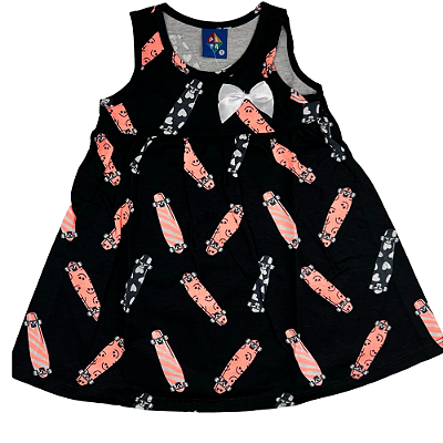 VESTIDO PIPA BY KYLY PRETO SKATE TAM 1 AO 8