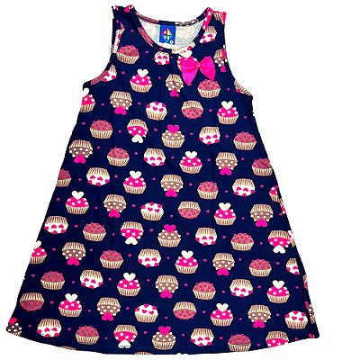 VESTIDO PIPA BY KYLY AZUL ESCURO CUPLE CAKES