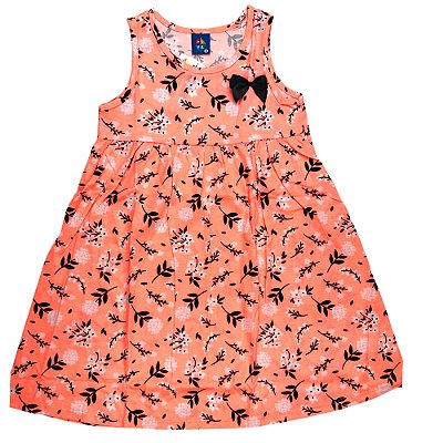VESTIDO PIPA BY KYLY SALMÃO  FLORAL COM LAÇO PRETO