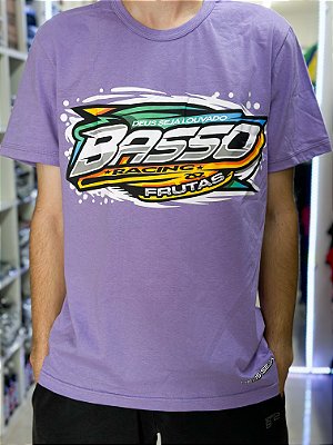 Camiseta Basso Frutas - Nem O Melhor Surfista Entende Nossa Onda - Lilás