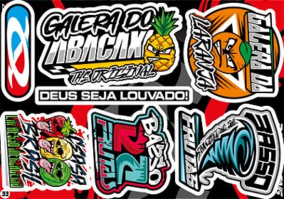 Cartela de Adesivos Modelo 33