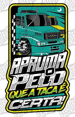 Adesivo Apruma o Pelo Que a Taca é Certa 42 x 25 cm