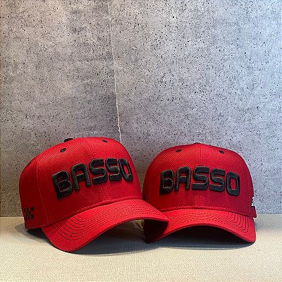 Boné Basso 388 Vermelho Aba Curva